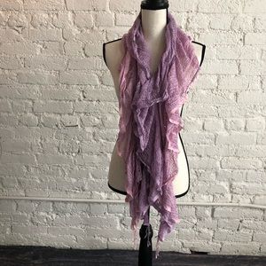 Ombré ruffle scarf
